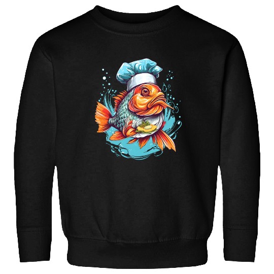 Awesome Culinary Fish Chef Cooking Kitchen Humor Sweatshirts