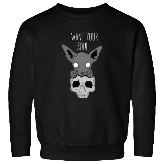 Death Cat Skull Sweatshirts
