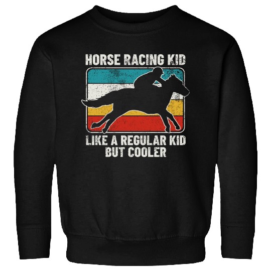 Horse Racing Kid Horse Racing Sweatshirts