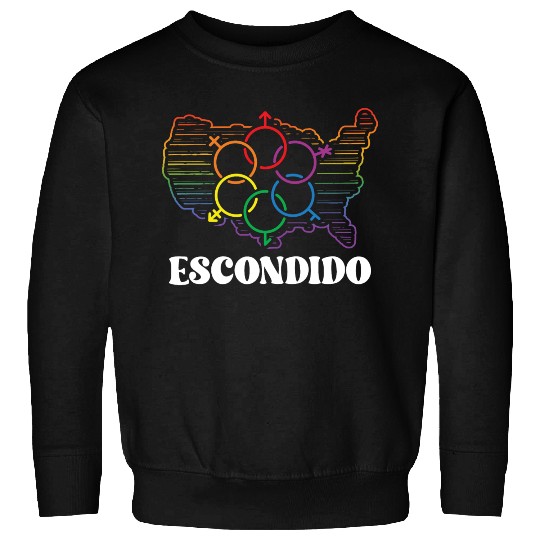 Escondido Pride Month Pride Flag LGBT Community LG Sweatshirts