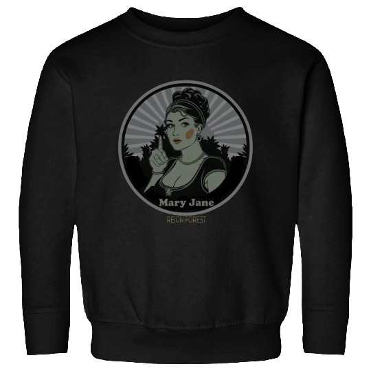 Mary Jane Lady Marijuana Funny Graphic Sweatshirts