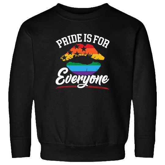 Pride Is For Everyone Rainbow Month LGBTQ Gay Sweatshirts
