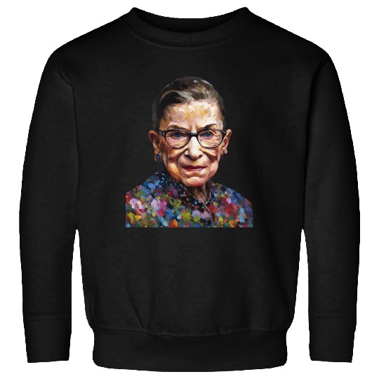 Ruth Bader Ginsburg portrait in a Monet style Sweatshirts