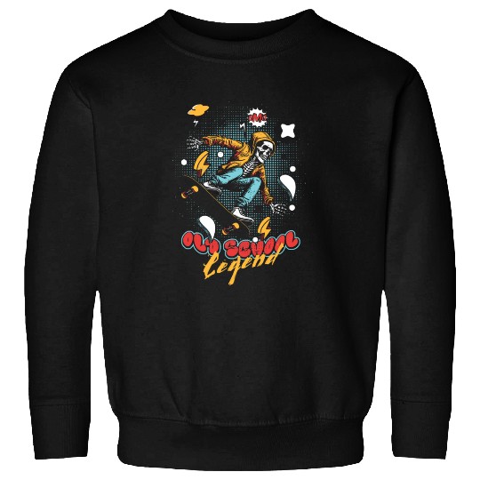 OLD SCHOOL Legend Skateboard Pop-Art Style 242 Sweatshirts