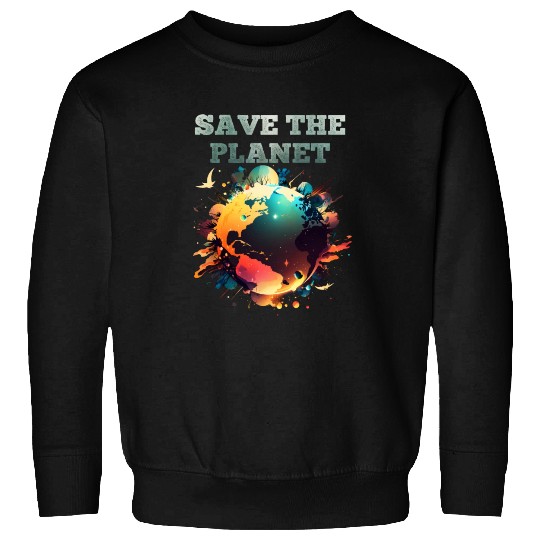 Save the Planet Climate and Nature Care Sweatshirts
