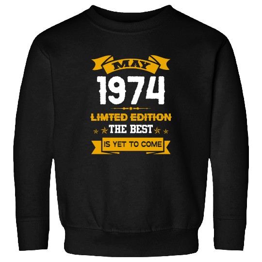 May 1974 Birthday Surprise Sweatshirts