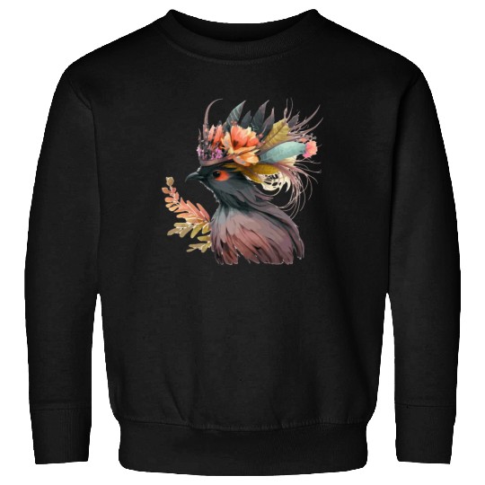 Cute Bird Of Paradise Bird Flower Crown Pet Birds Sweatshirts