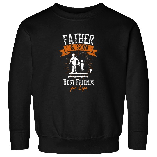 Fisherman Dad Daddy And Son Fishing Fathers Day Ou Sweatshirts