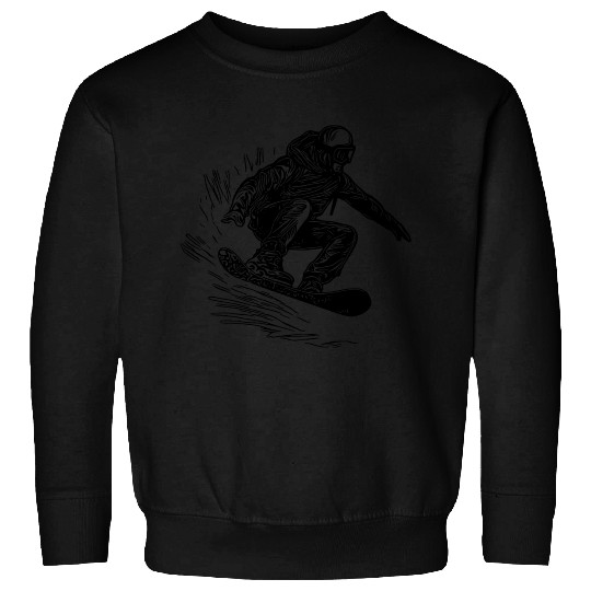 Snowboarding Jump Style Crass Snowboard Move Sweatshirts