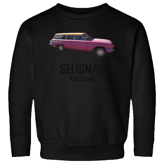 Old car city of Seligman in Arizonna, US Route 66 Sweatshirts