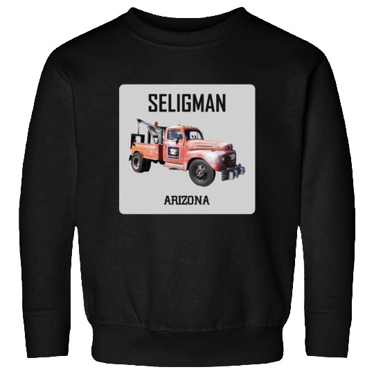 Old car city of Seligman in Arizonna, US Route 66 Sweatshirts