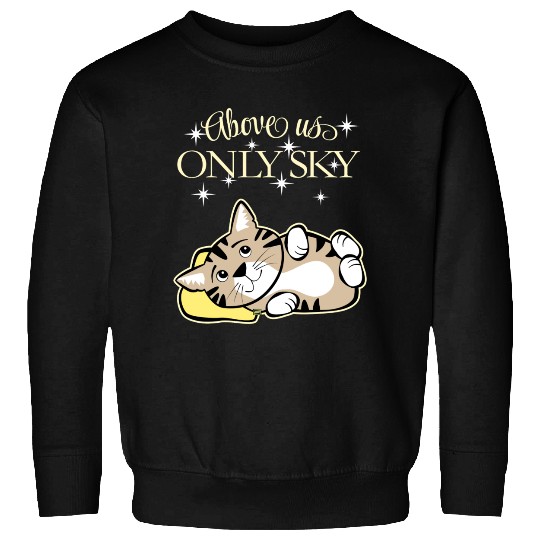 Above Only Sky Cat Night Sweatshirts