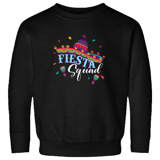 Fiesta Squad Cinco De Mayo Mexican Sombrero Family Sweatshirts