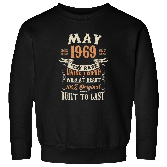 May 1969 Birthday Surprise Sweatshirts