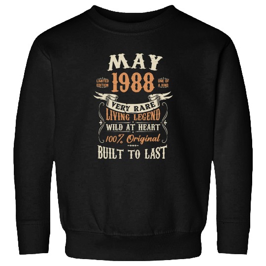 May 1988 Birthday Surprise Sweatshirts