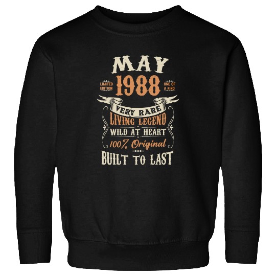 May 1988 Birthday Surprise Sweatshirts