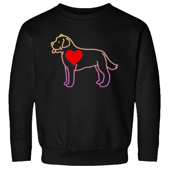 Labrador big heart Sweatshirts