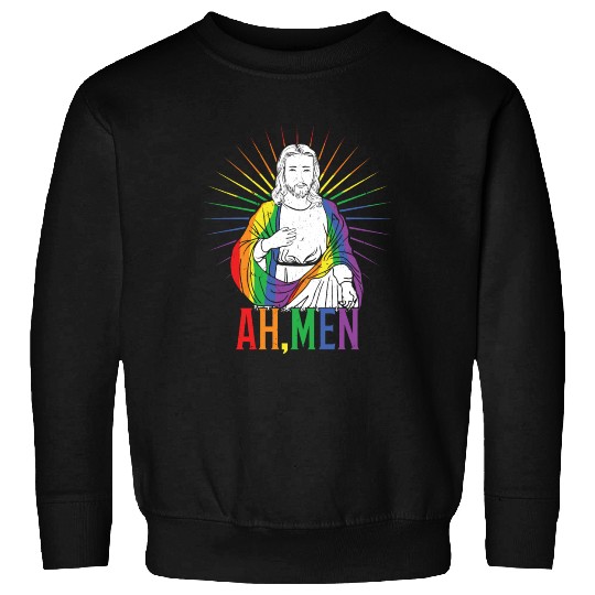Funny Jesus Gay LGBTQ Rainbow LGBT Pride Month Sweatshirts