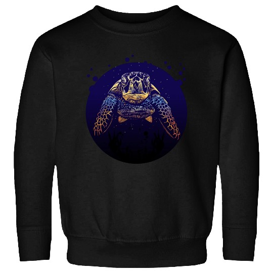 Sea Life - Colorful Sea Turtle Sweatshirts