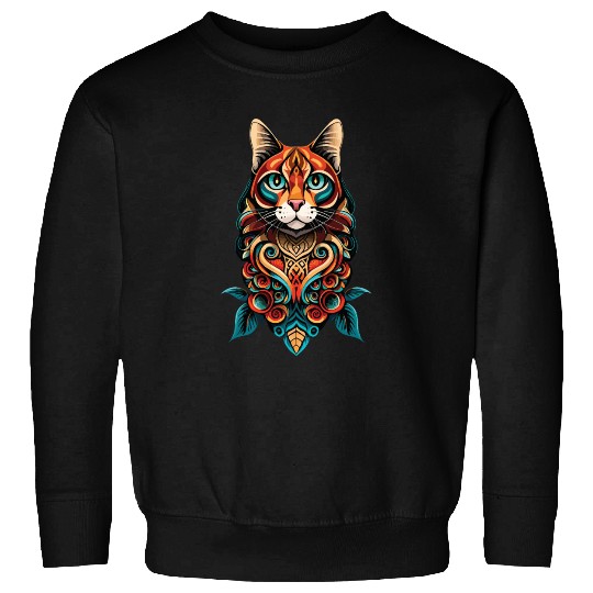 carp tattooed cat Sweatshirts