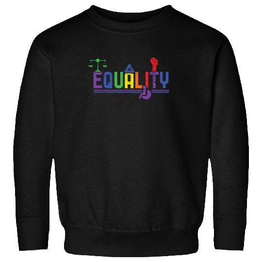 For Equality Gay LGBTQ Rainbow LGBT Pride Month Sweatshirts