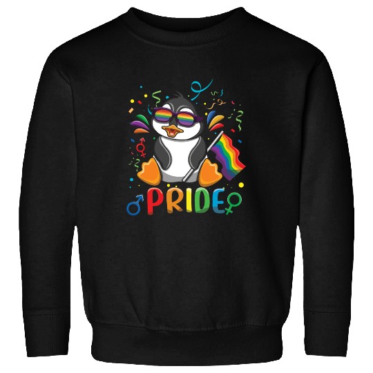 Love Penguin Gay LGBTQ Rainbow LGBT Pride Month Sweatshirts