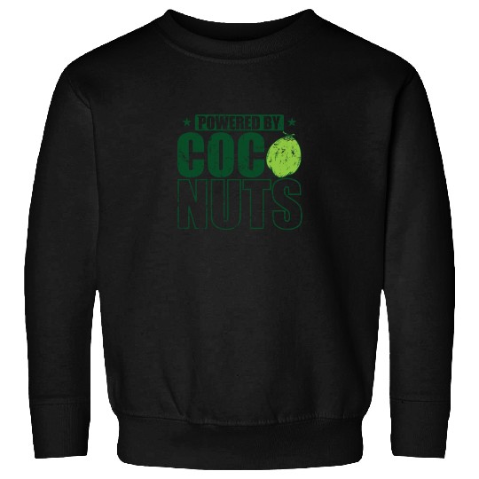 Powered by Coconuts Palm exotic Fruit Sweatshirts