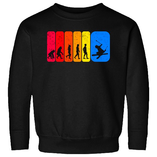 Funny Ski Freestyle Evolution Sweatshirts