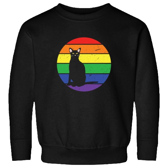 Rainbow Cat Gay LGBTQ Rainbow LGBT Pride Month Sweatshirts