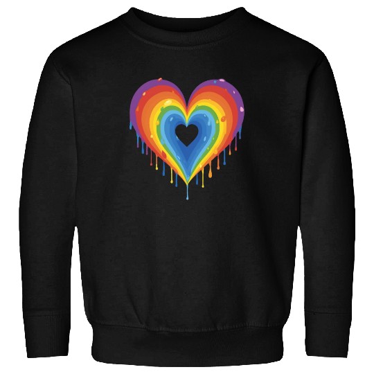 Embrace LGBT Pride: Rainbow Heart, Gay, Lesbian, Sweatshirts