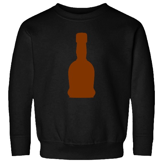 Liquor Bottle Vector Single Color Sweatshirts