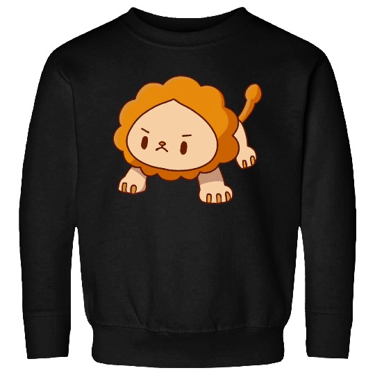 lion pushups kawaii pissed angry without a mat Sweatshirts