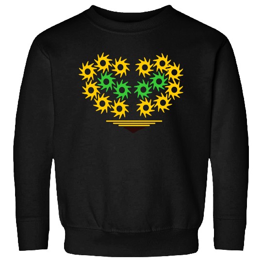 yellow heart Sweatshirts