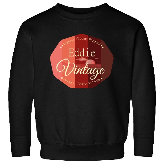 Eddie First Name Vintage Sweatshirts