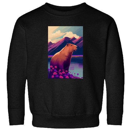 Capybara Nature Capibara Sweatshirts