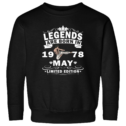 Karate Fighter Fighter Birthday May 1978 MMA Sweatshirts