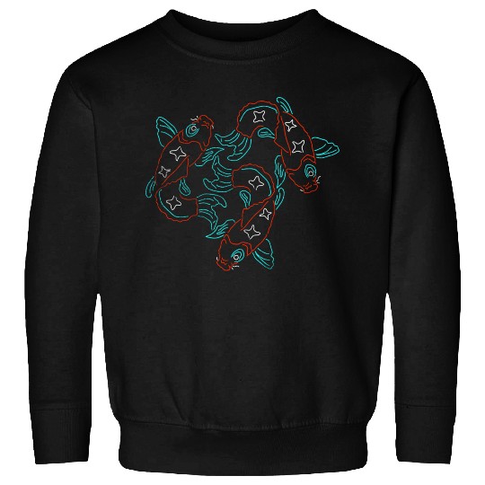 Neon Koi Fish Sweatshirts