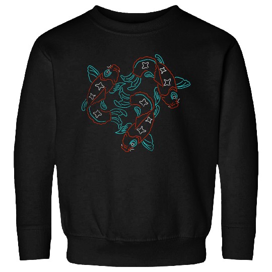 Neon Koi Fish Sweatshirts