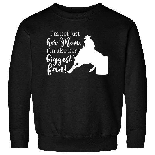 Mom Barrel Racing Horse Riding Racer Back Print Sweatshirts