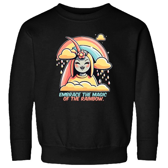 Embrace The Magic Off The Rainbow Witch Sweatshirts