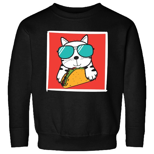 Cool Cat Taco Lover Sweatshirts