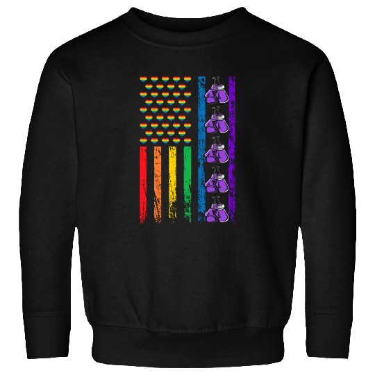 American Sports Rainbow Flag LGBT Pride Month Sweatshirts