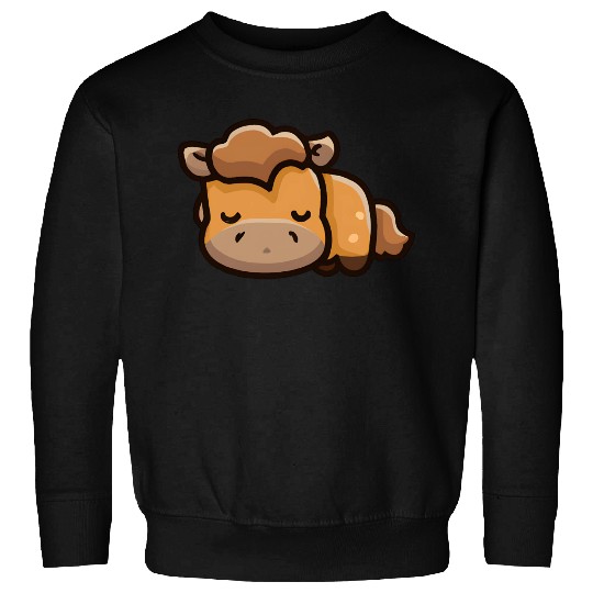 Cute horse is sleeping Sweatshirts