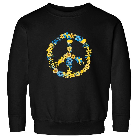Ukraine Flag Flower Peace Heritage Sweatshirts