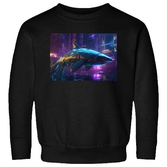 Cybernetic Ocean Warrior Sweatshirts