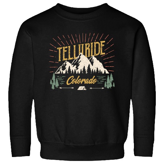 Telluride Colorado Mountain 80S Style Sweatshirts