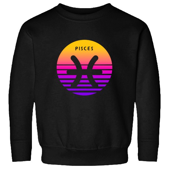 Pisces Zodiac Sign Sunset Pisces Sweatshirts