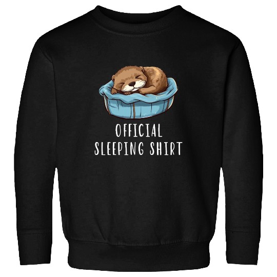 Official sleeping pajama Sweatshirts sea otter