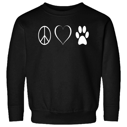 Peace love animals Sweatshirts