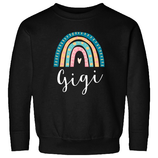 Gigi Rainbow For Grandma Family Sweatshirts